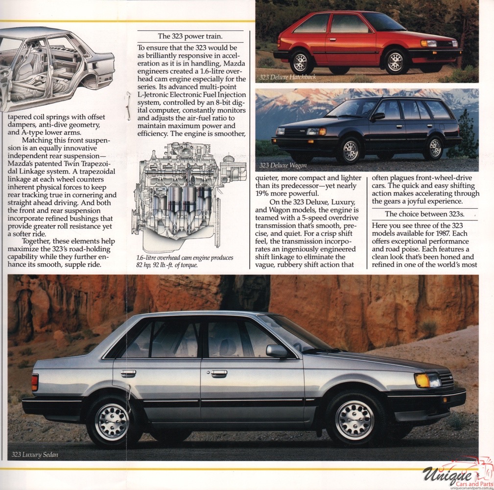 1987 Mazda Model Lineup Brochure Page 8